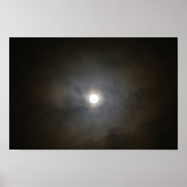 Winter Vollmond Poster (Vorne)