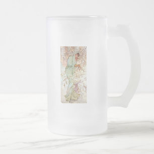 Winter von Mucha Mattglas Bierglas