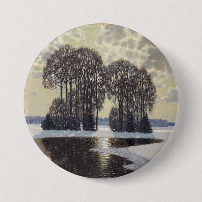 Winter (von Vilhelms Purvitis) Button (Vorderseite)