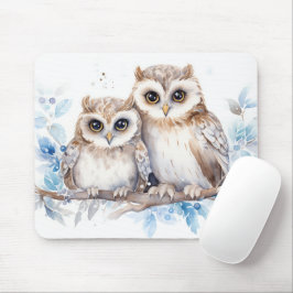 Winter-Wachtürme auf Zweig Mousepad