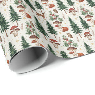 Winter-Wald-Nahtloses Muster-Wrap-Papier Geschenkpapier