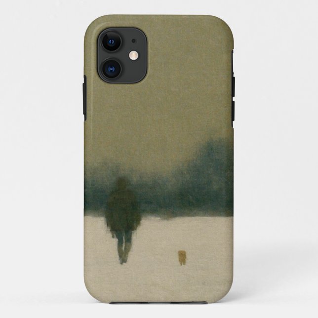 Winter Walk Minimalistisch Art Case (Rückseite)