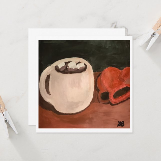 Winter Warmth Karte (Vorderseite/Rückseite Beispiel)