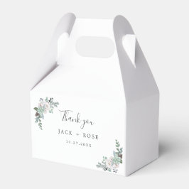 Winter-Wasserfarbenhochzeit Geschenkschachtel