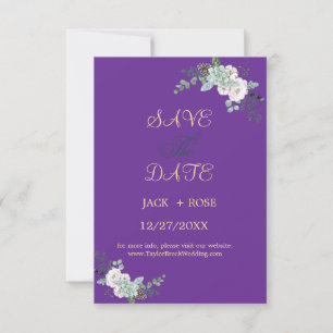 Winter-Wasserfarbenhochzeit RSVP Karte