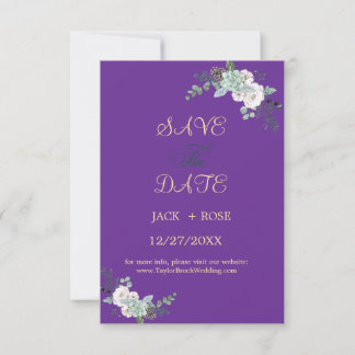 Winter-Wasserfarbenhochzeit RSVP Karte