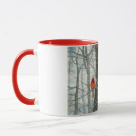 Winter Watercolor Cardinals Tasse