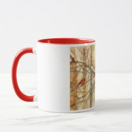 Winter Watercolor Cardinals Tasse