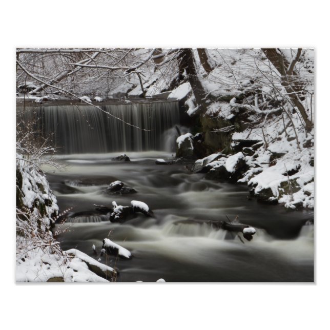Winter Waterfall Fotodruck (Vorne)