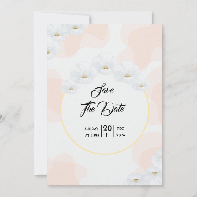 Winter Weddiner Silber Card Einladungskarte Design (Rückseite)