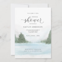 Winter Wedding Brautparty Lake Trees Snow