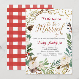 Winter Wedding, das ist die Jahreszeit verheiratet Einladung