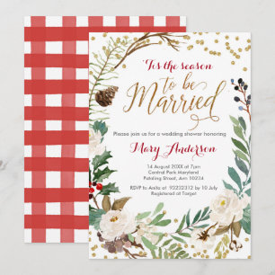 Winter Wedding, das ist die Jahreszeit verheiratet Einladung