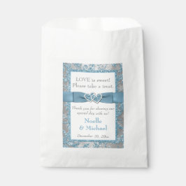 Winter Wedding Fvor Bag | Winter Wonderland Blue Geschenktütchen