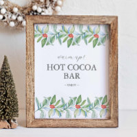 Winter Wedding Hot Chocolate Bar Sign