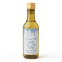 Winter Wedding Snowflake und Blue Glitzer Gefallen