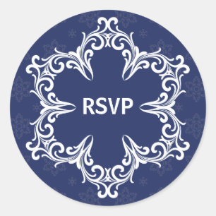 Winter Wedding UAWG Sticker in der Marine