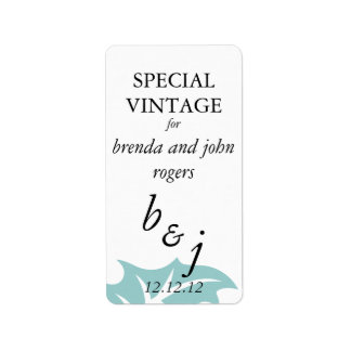 Winter Wedding Wine Bottle Labels Adressaufkleber