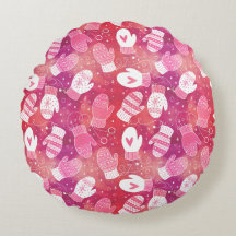Winter Weihnachten Mittens Muster in Rosa