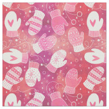 Winter Weihnachten Mittens Muster in Rosa