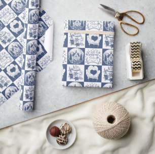Winter Weihnachten Schnee Geschenkpapier