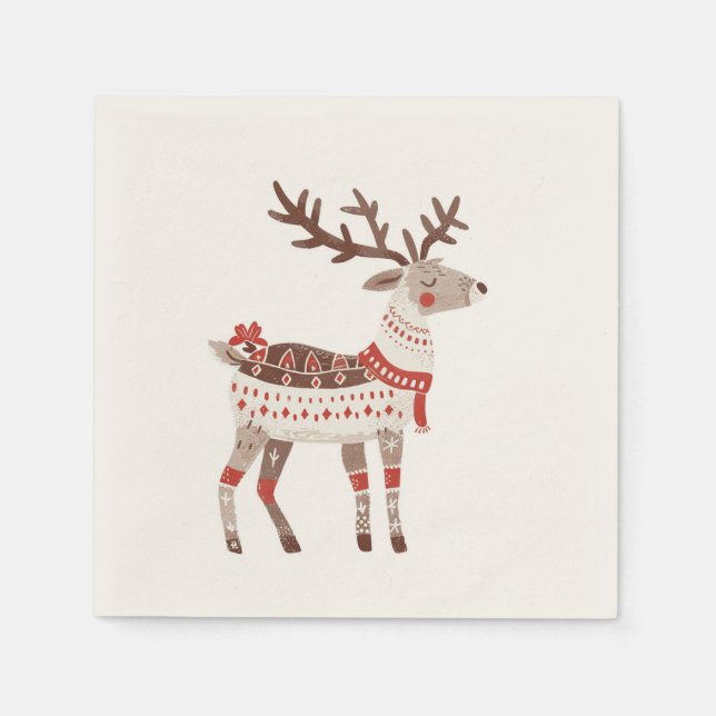 Winter, Weihnachten und Weihnachts-Feierlichkeiten Serviette (Vorderseite)