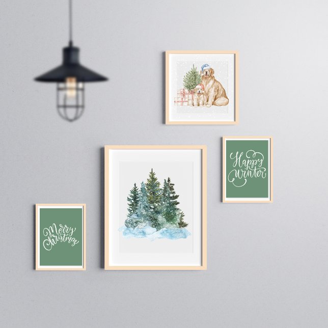 Winter Weihnachtsbaumwasser Poster (Von Creator hochgeladen)