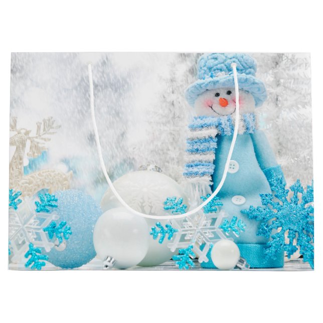 Winter-Weihnachtsfeiertage Geschenk-Tasche Große Geschenktüte (Vorderseite)