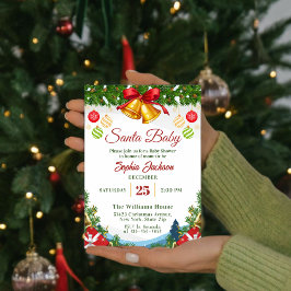 Winter Weihnachtsferien Weihnachtsfest Kinderdusch Einladung