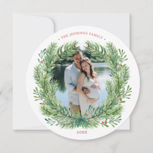 Winter Weihnachtsfest-Foto Feiertagskarte