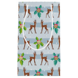 Winter Weihnachtsfest mit Holly Retro Inspiriert Kleine Geschenktüte
