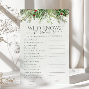 Winter wer das beste Brautparty-Spiel der Bride ke