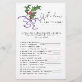 Winter Wer das beste Brautspiel kennt