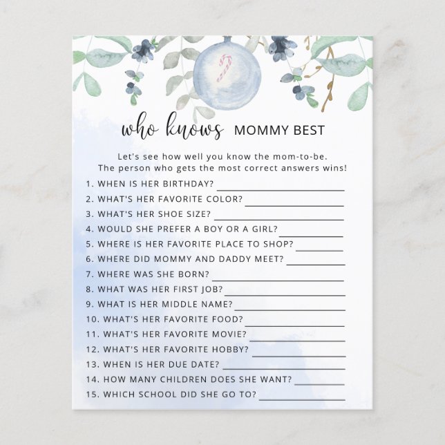 Winter Wer Mami am besten kennt (Vorderseite)