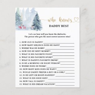 Winter Wer Papa am besten kennt