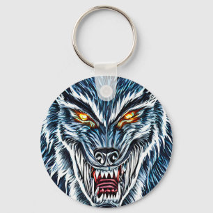 Winter Werewolf Fantasy Dark Horror Art Schlüsselanhänger