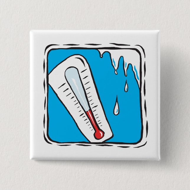 Winter-Wetter Button (Vorderseite)