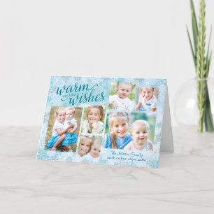 Winter Whimsy Collage Holiday Foto Cards Feiertagskarte