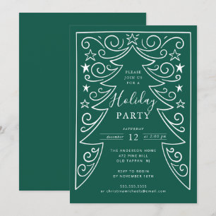 Winter Whimsy Holiday Party Einladung