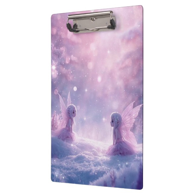 Winter Whispers and Fairy Light Klemmbrett (Links)