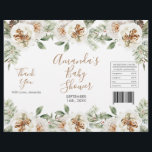 Winter White Floral Christmas Chip Beutel Wrapper Flyer<br><div class="desc">Winter White Floral Christmas Chip Beutel Wrapper</div>