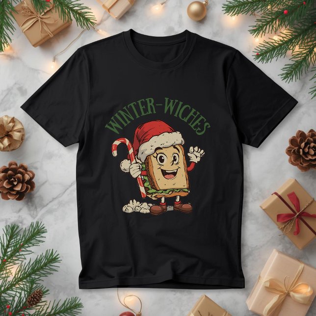 Winter-Wiches – Funny Christmas Sandwich Pun Tri-Blend Shirt (Von Creator hochgeladen)