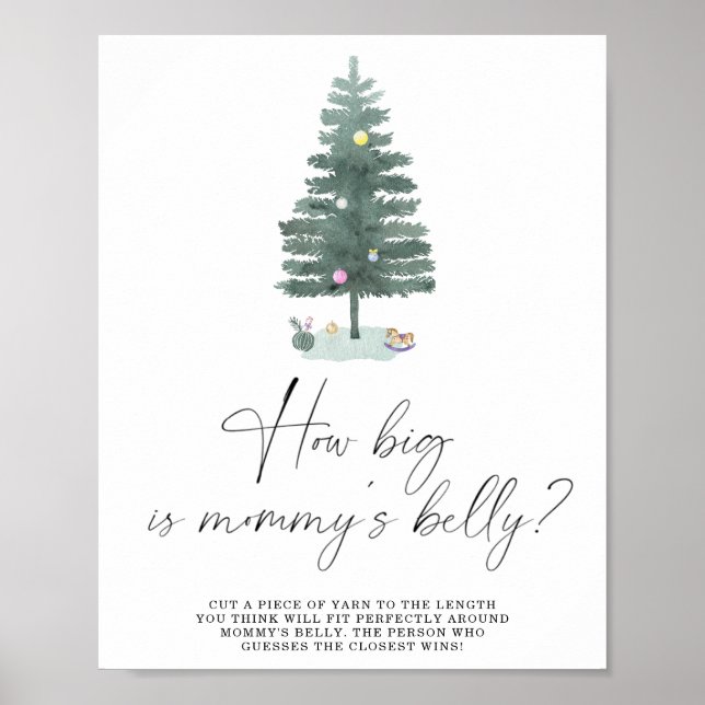 Winter wie groß ist das Bauchposter der Mama Poster (Vorne)