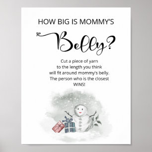 Winter wie groß ist das Bauchposter der Mama Poster
