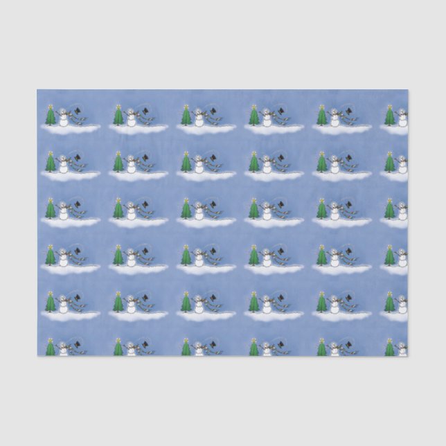 Winter Wind Snowman Tissue & Craft Paper Seidenpapier (Vorderseite)