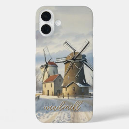 Winter Windmill Mit Monogramm Case- Mate iPhone iPhone 16 Plus Hülle