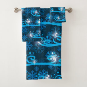 Winter Winds Mitternacht Blue Badhandtuch Set