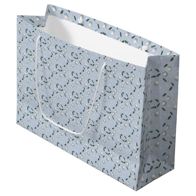 Winter-Winter-Geschenktüte Große Geschenktüte (Vorderseite Schrägansicht)