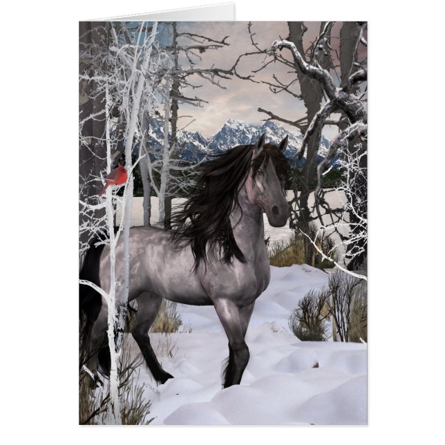 Winter Wish Horse Card 2024 (Vorne)