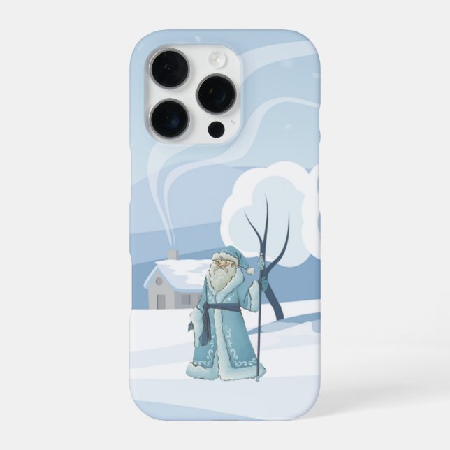 Winter Wizard – Snowy Magic Phone Case iPhone 16 Pro Hülle (Rückseite)